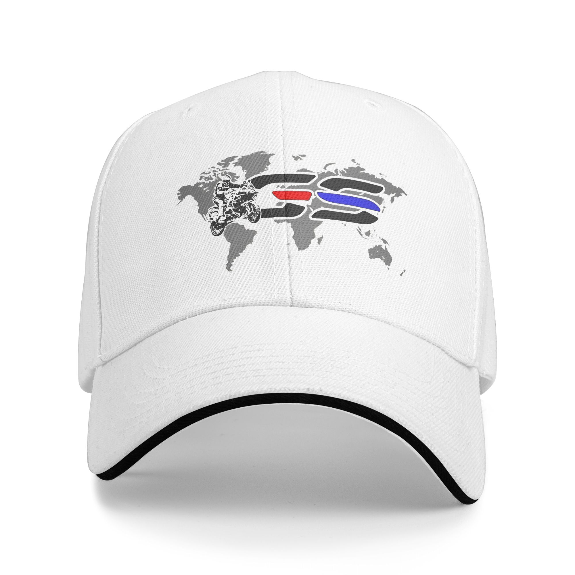 Outdoor Adventure Hat - Gs 世界地図アドベンチャー野球帽 y2k レトロトラック運転手帽子夏カップル女性アウトドアスポーツ野球帽