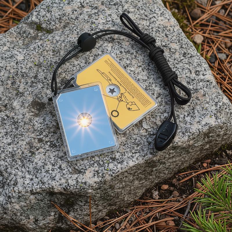 Signal Mirror Rescue - 新しい屋外サバイバル信号ミラー緊急反射鏡ポータブル反射鏡キャンプ用荒野救助ツール