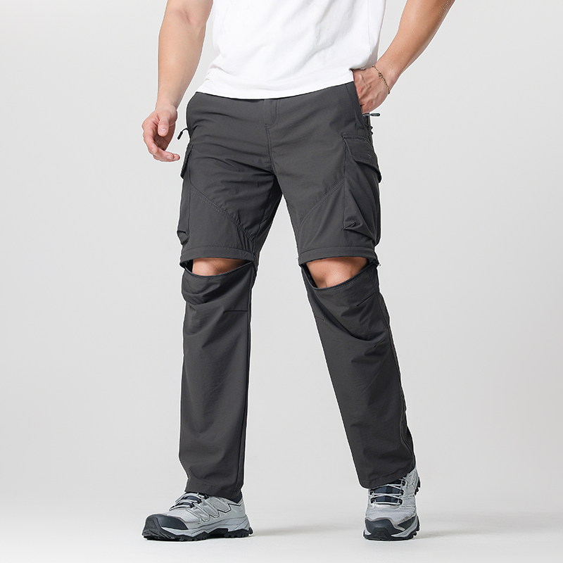 Outdoor Adventure Hiking - メンズ カーゴ ハイキング コンバーチブル パンツ、防水、速乾性、軽量、取り外し可能なジッパー、アウトドア アドベンチャー、釣り、キャンプに最適、オールシーズン対応の多用途ハイキング