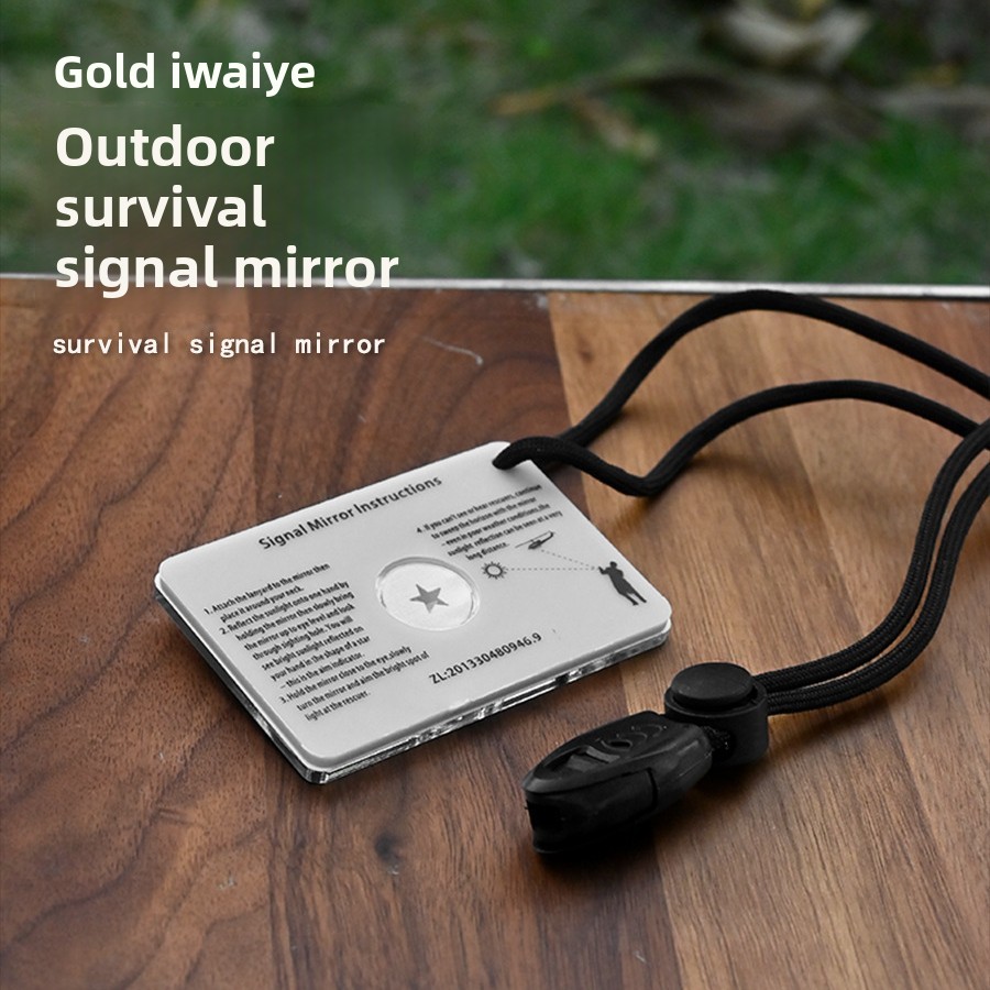Signal Mirror Rescue - 1 個屋外カヤックサバイバル信号ミラー、アクリル反射緊急ツール荒野救助ボート安全装置