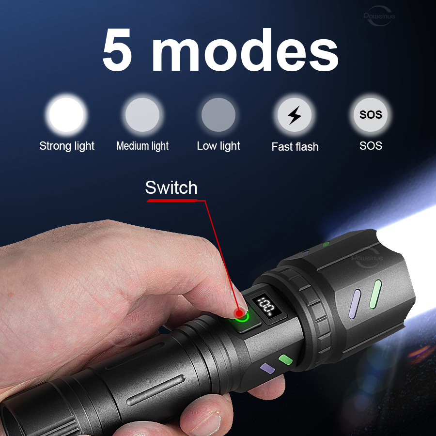 1000000LM 戦術的なファイヤースターター懐中電灯ハイ - Outdoor Adventure Inc のレビューと価格
