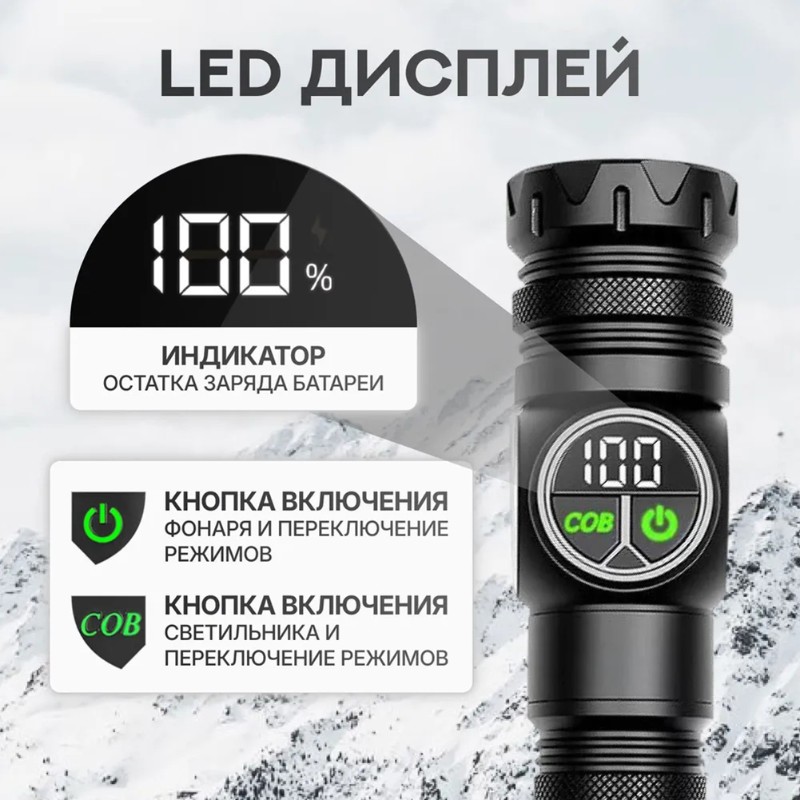 USB-C充電式バッテリー搭載ハイパワーフラッシュライト 1 - Outdoor Adventure Inc のレビューと価格