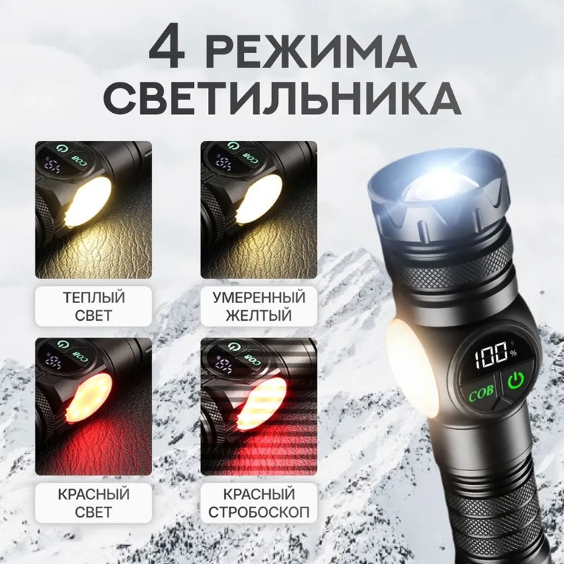 USB-C充電式バッテリー搭載ハイパワーフラッシュライト 1 - Outdoor Adventure Inc のレビューと価格
