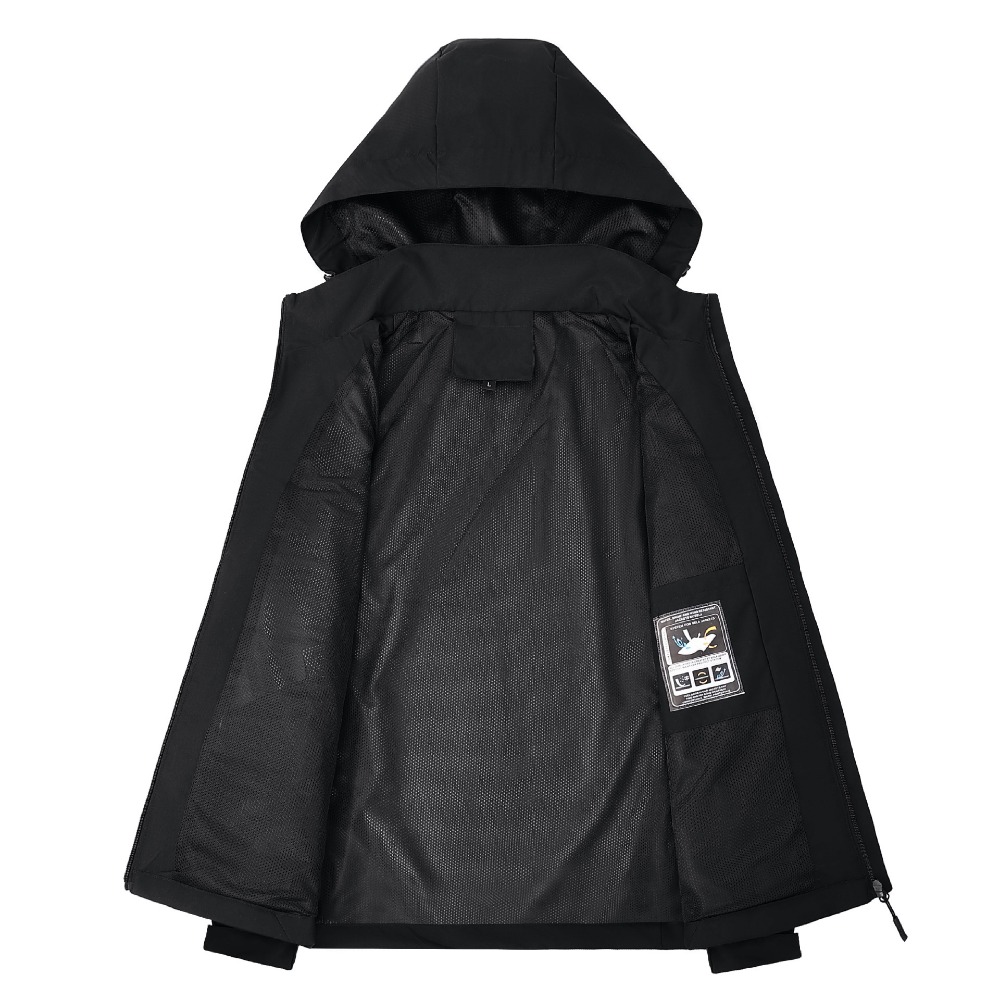 メンズ防水レインジャケット軽量アウターフード付き屋外レインコ - Outdoor Adventure Hat のレビューと価格