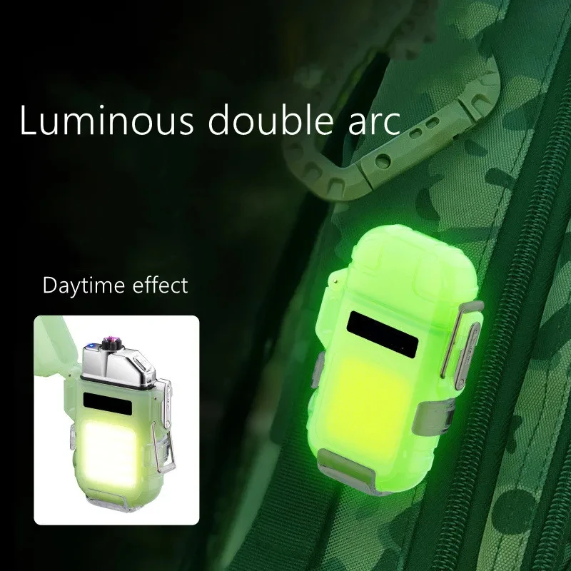 透明シェル防水デュアルアークパルス電子ライター、Type-C - Outdoor Adventure Inc のレビューと価格