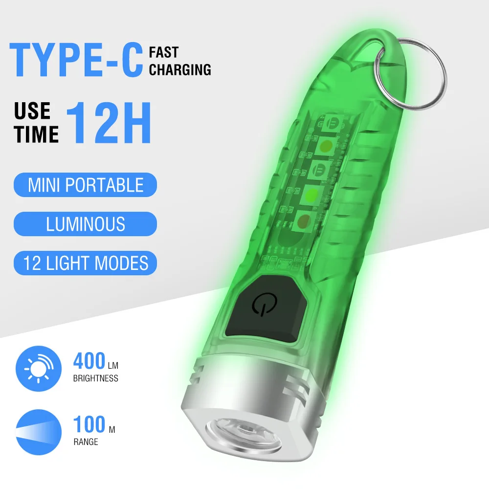 BORUiT V1 LED キーホルダーポータブル蛍光 ED - Outdoor Adventure Inc のレビューと価格