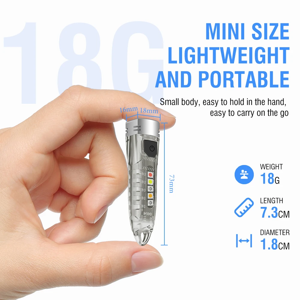 BORUiT V1 LED キーホルダーポータブル蛍光 ED - Outdoor Adventure Inc のレビューと価格