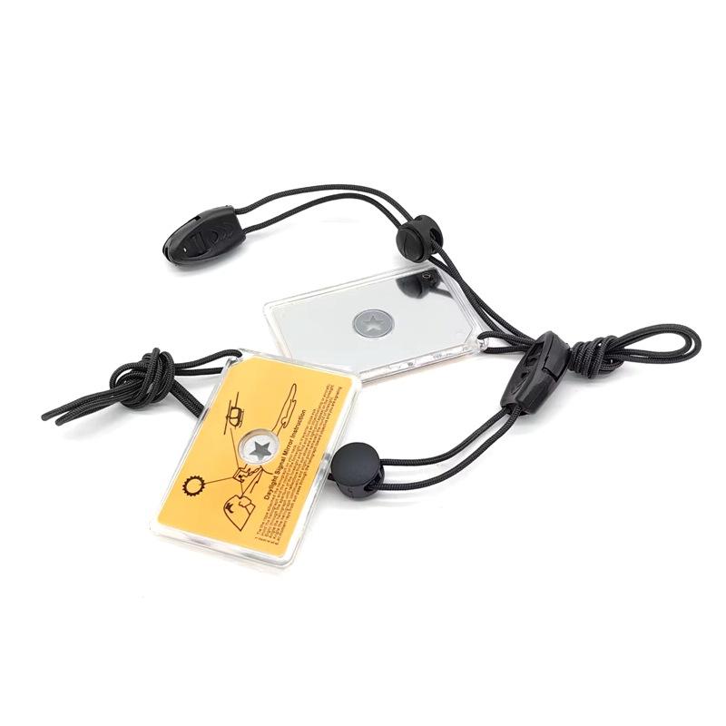 新しい屋外サバイバル信号ミラー緊急反射鏡ポータブル反射鏡キャ - Signal Mirror Rescue のレビューと価格