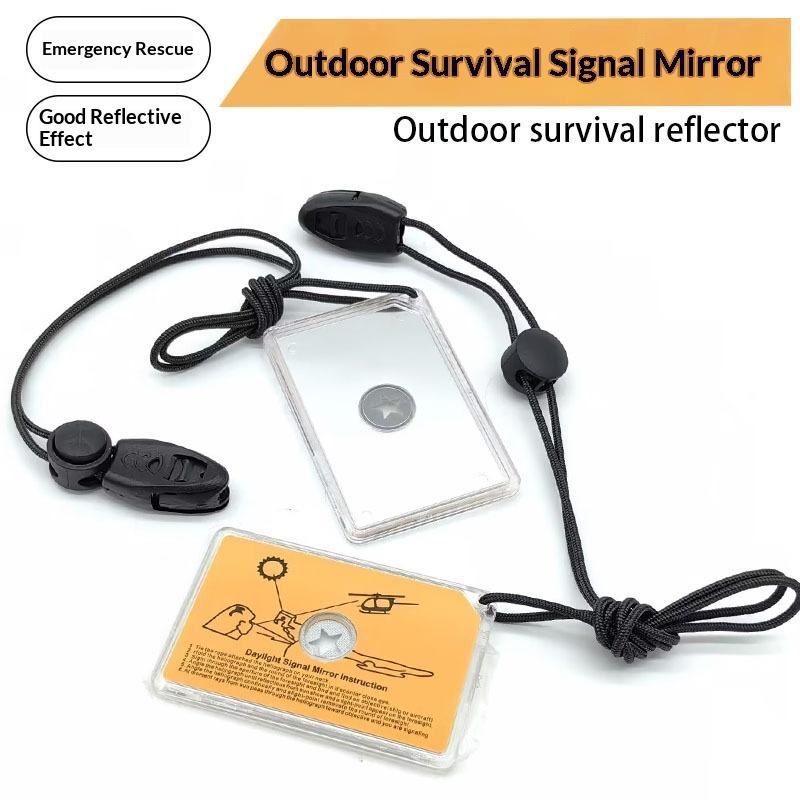 新しい屋外サバイバル信号ミラー緊急反射鏡ポータブル反射鏡キャ - Signal Mirror Rescue のレビューと価格
