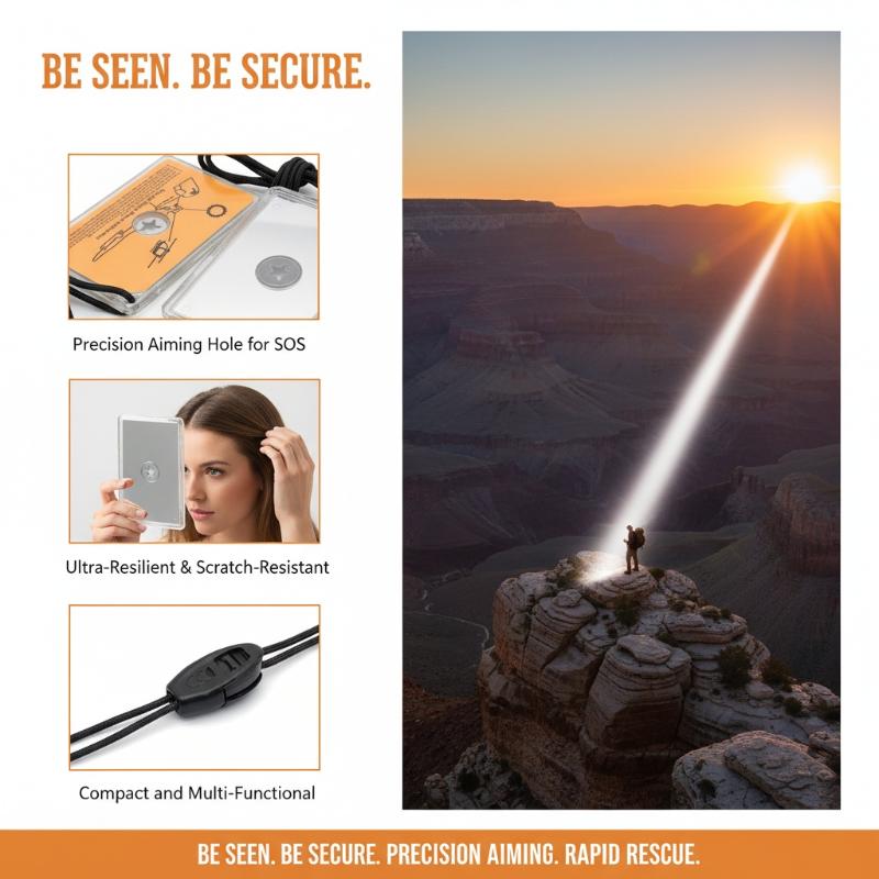 屋外サバイバル信号ミラー緊急反射ミラーキャンプハイキング荒野 - Signal Mirror Rescue のレビューと価格