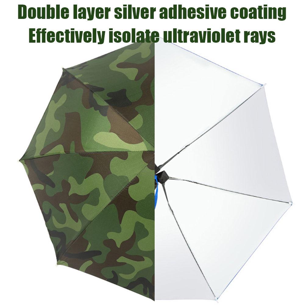 雨傘帽子ヘッドマウントUV保護日焼け止め折りたたみ式サンシェ - Outdoor Adventure Hat のレビューと価格